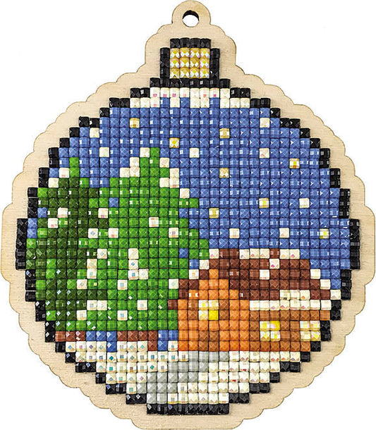 Diamond painting - U0450e - Christmas toy ball, pendant Image 1