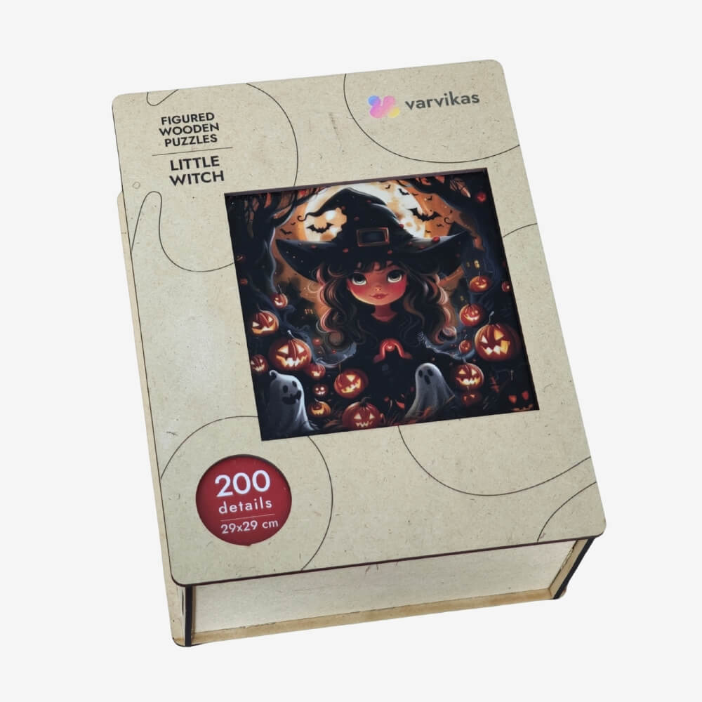 PW050E - Drewniane łamigłówki „Mała czarownica”