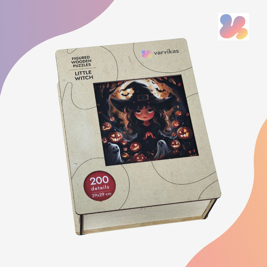 PW050E - дерев'яні головоломки "Маленька відьма"