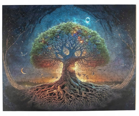 PW025e - Wooden puzzles "Moon tree" (500pcs)