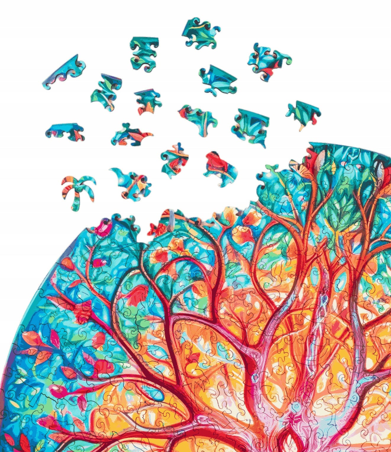 PW024e - Wooden puzzles "Tree of Life" (500pcs)