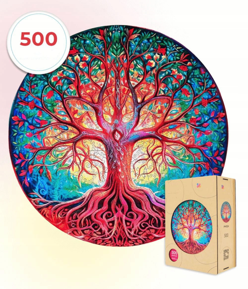 PW024e - Wooden puzzles "Tree of Life" (500pcs)