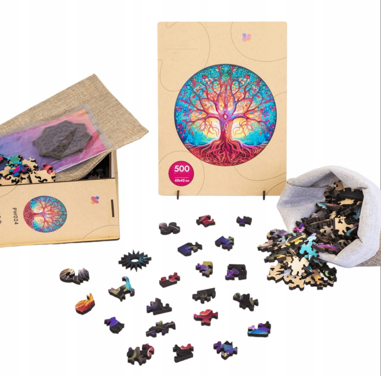 PW024e - Wooden puzzles "Tree of Life" (500pcs)