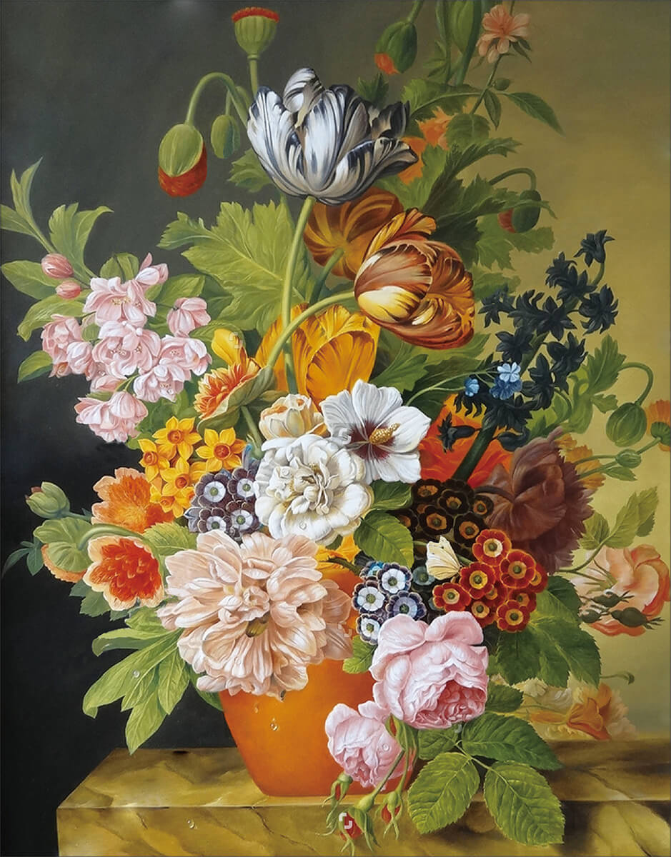 Diamond painting - LG204e - Bouquet In A Vase Image 1