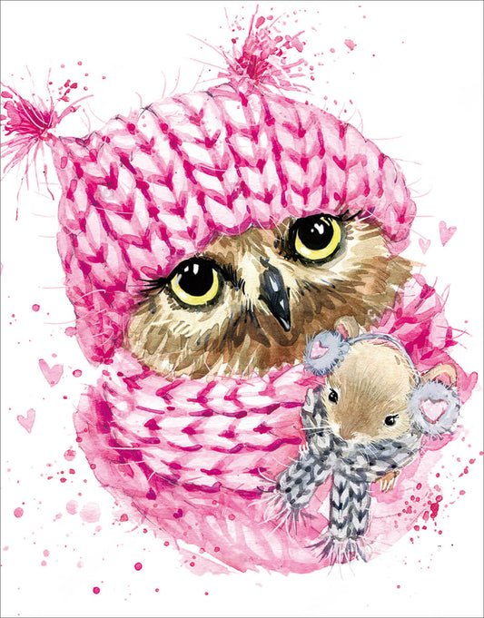 Diamond painting - LG208e - Winter Owl Image 1