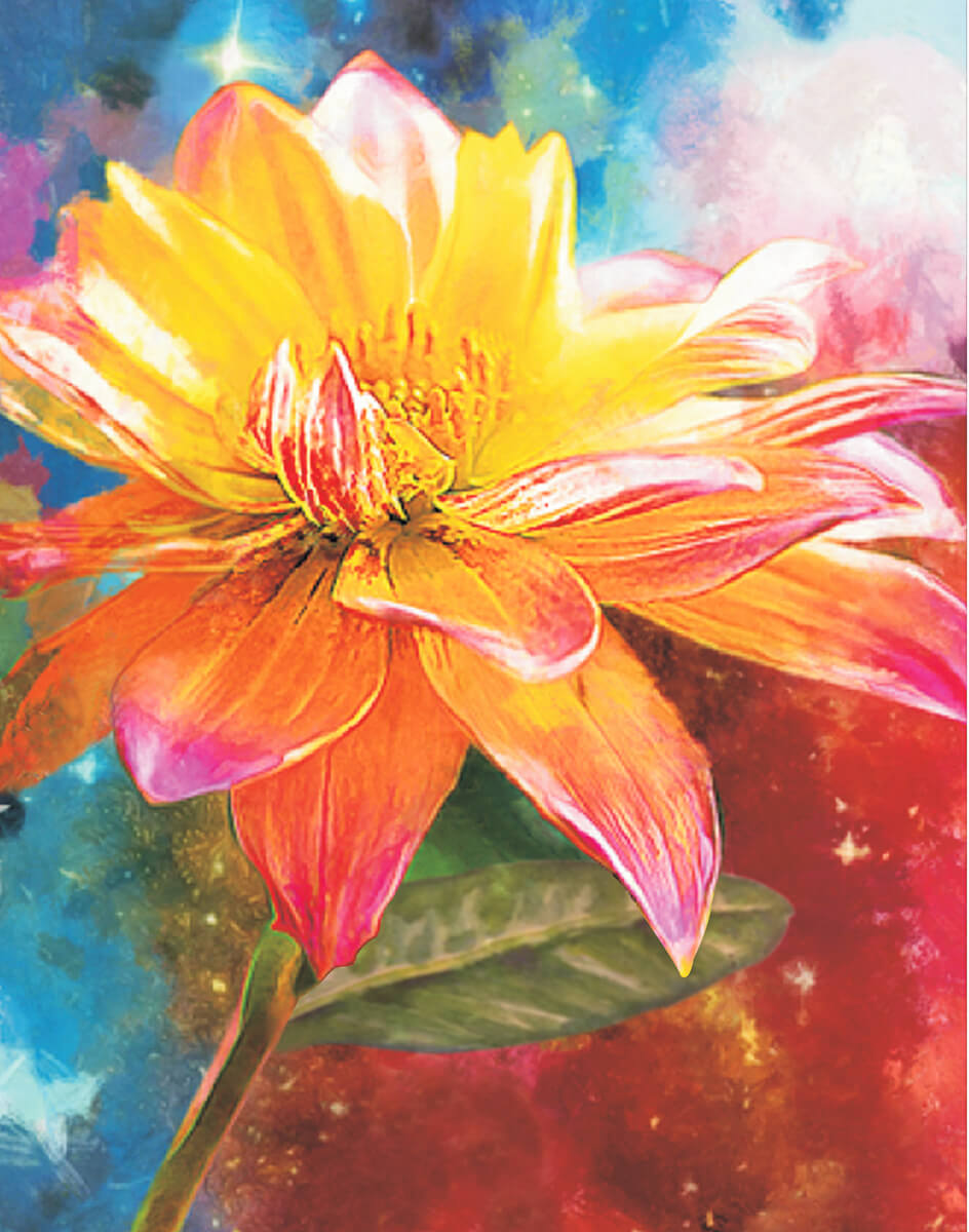 Diamond painting - LG228e - Orange Lily Image 1