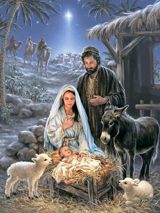 Diamond painting - LMC020e - Nativity Image 1