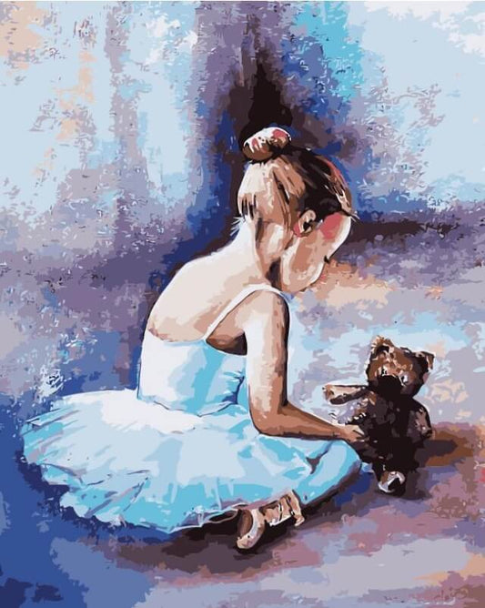 Painting by numbers - MG2056e - Ballerina. The first steps Image 1