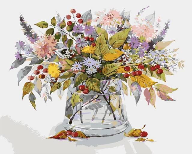 Painting by numbers - MG2058e - Autumn bouquet Image 1