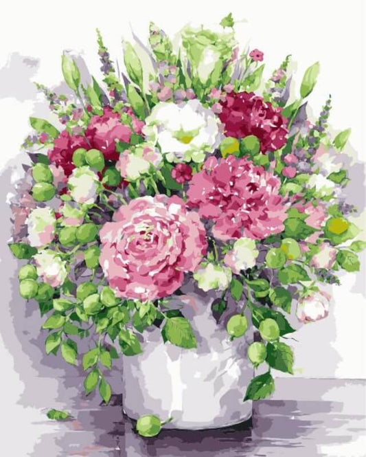 Painting by numbers - MG2060e - Bright Peonies Image 1