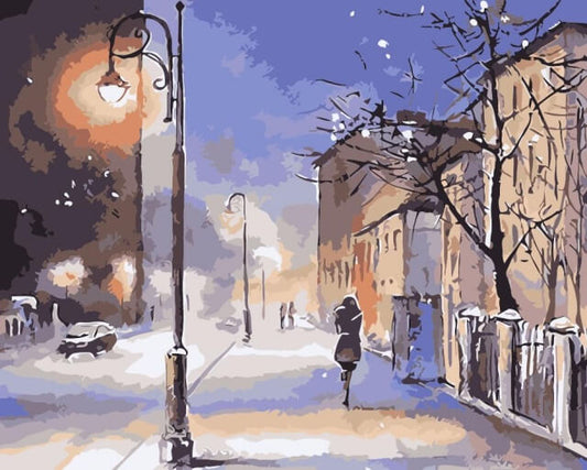 Painting by numbers - MG2079e - Evening snowstorm Image 1