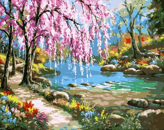 Painting by numbers - MG6099e - Sakura by the River Image 1