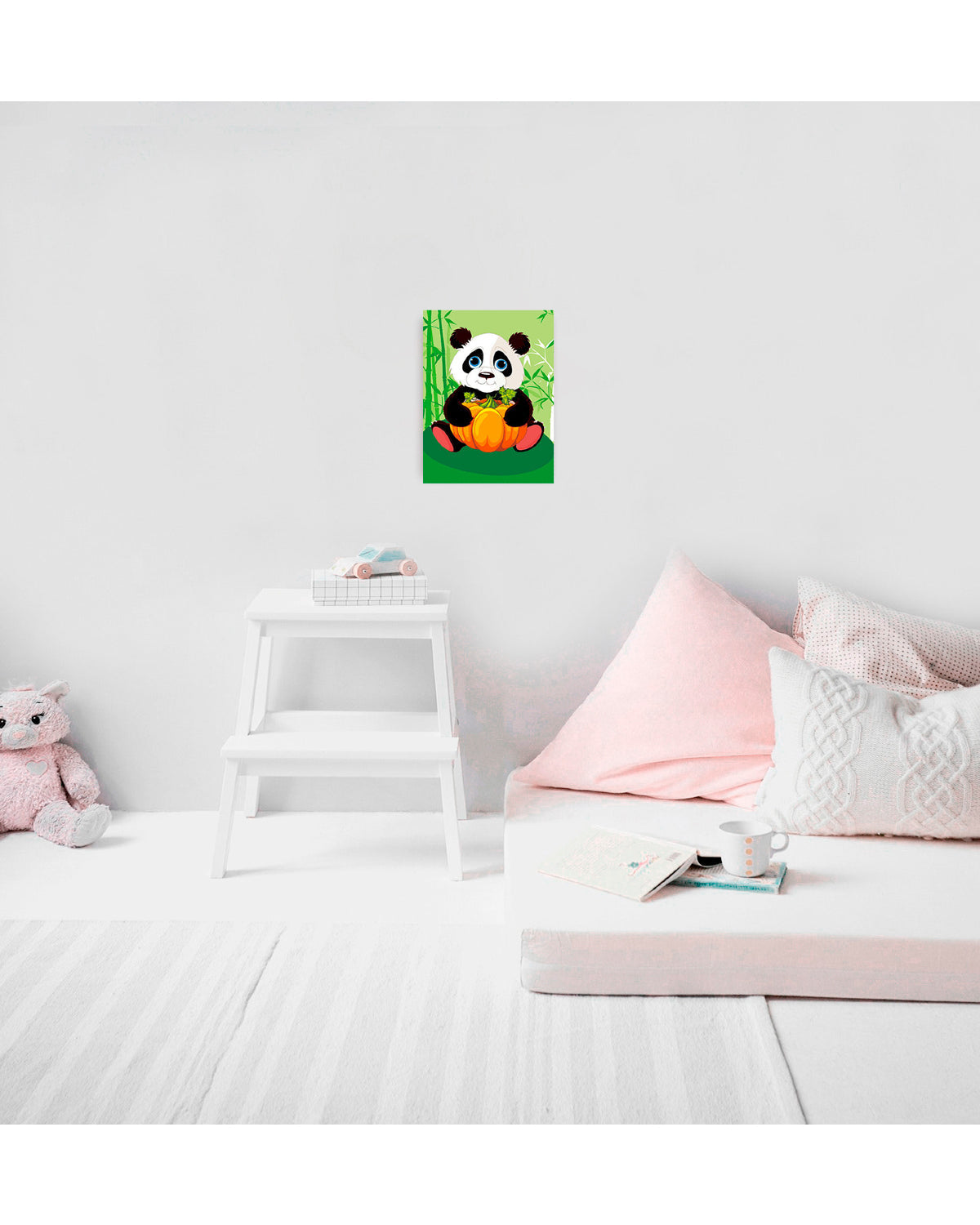 Diamond painting - X008e - Panda with Pumpkin Image 2